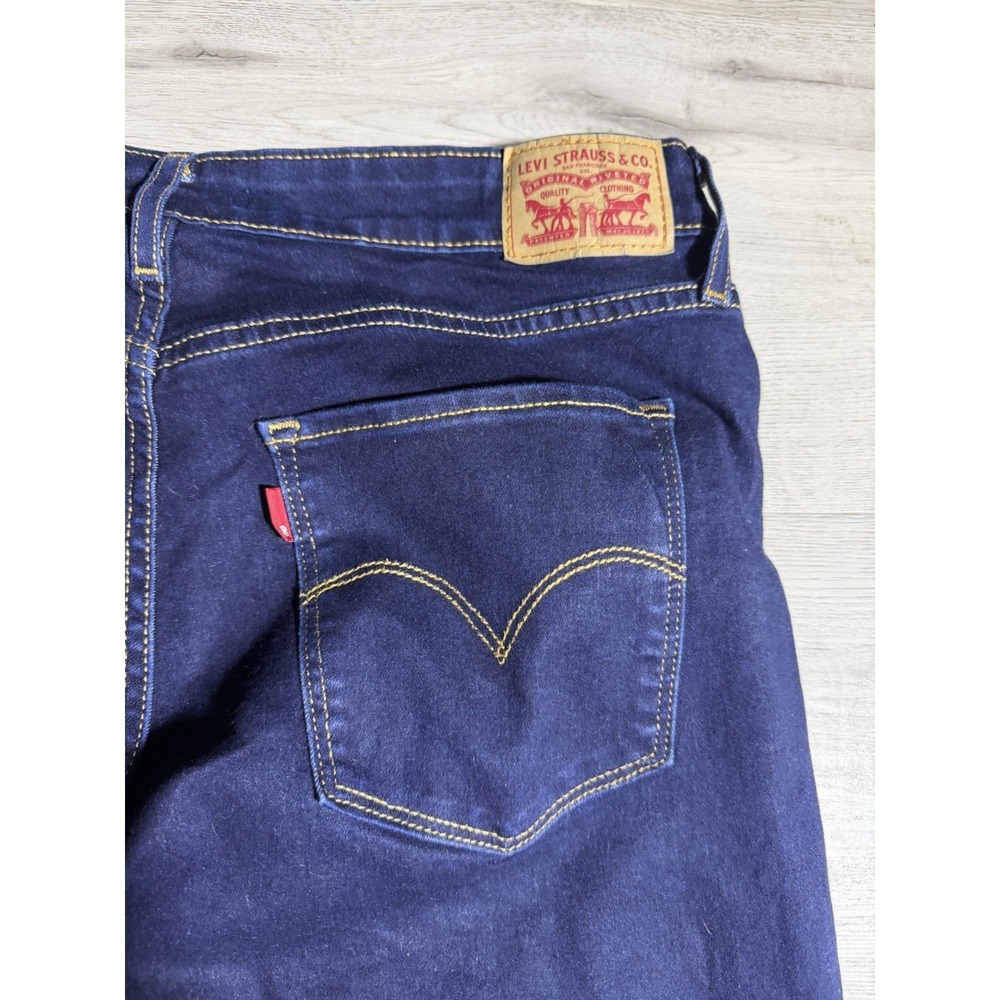 Levi's 721 High Rise Skinny Jeans Womens 33 Dark‎ Wash Stretch Denim